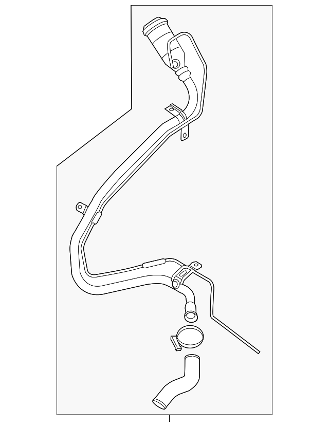 20142020 Ford Transit Connect Pipe Fuel Filler FV6Z9034L QuirkParts