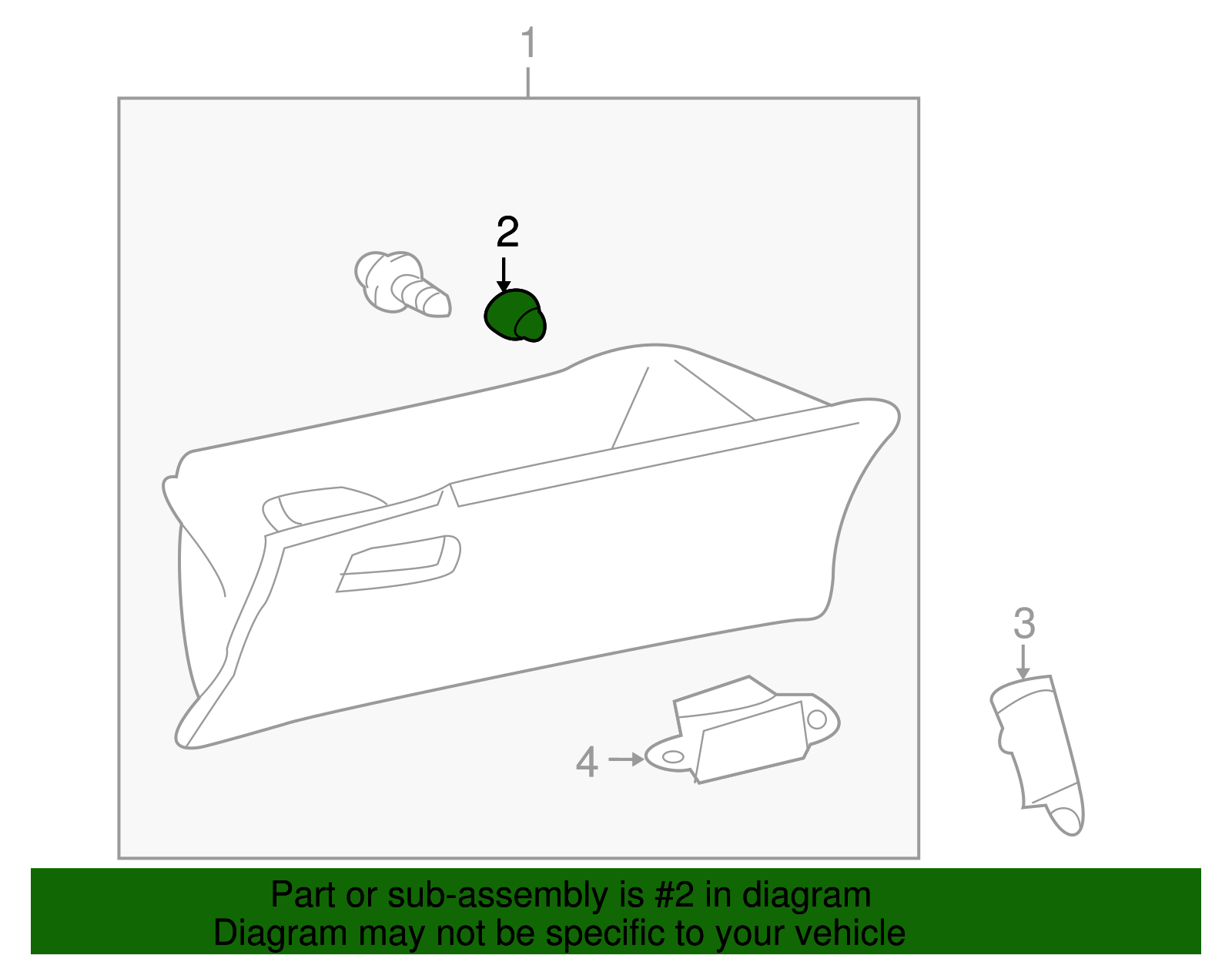 Glove Box Door Cushion - Scion (55557-53030)