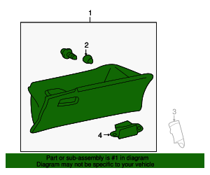 55550-02251-E0 - 2011-2013 Toyota Corolla - Glove Box | Toyota Parts ...