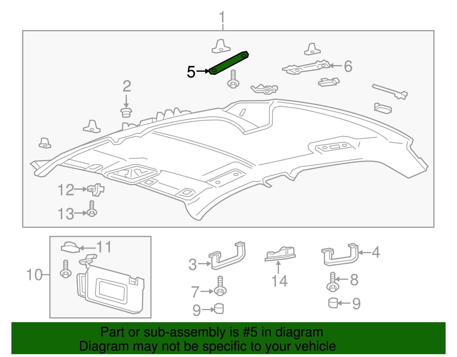 Grip Handle Spacer - Ford (GD9Z-54519R44-C)