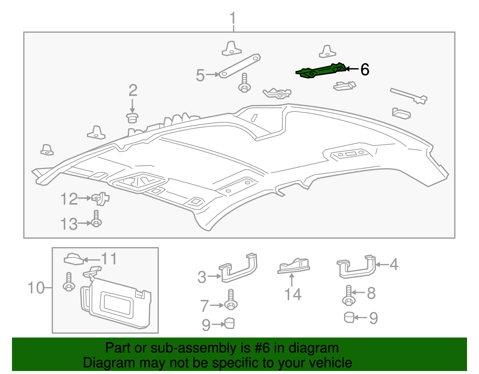 Grip Handle Spacer - Ford (GD9Z-54519R44-B)