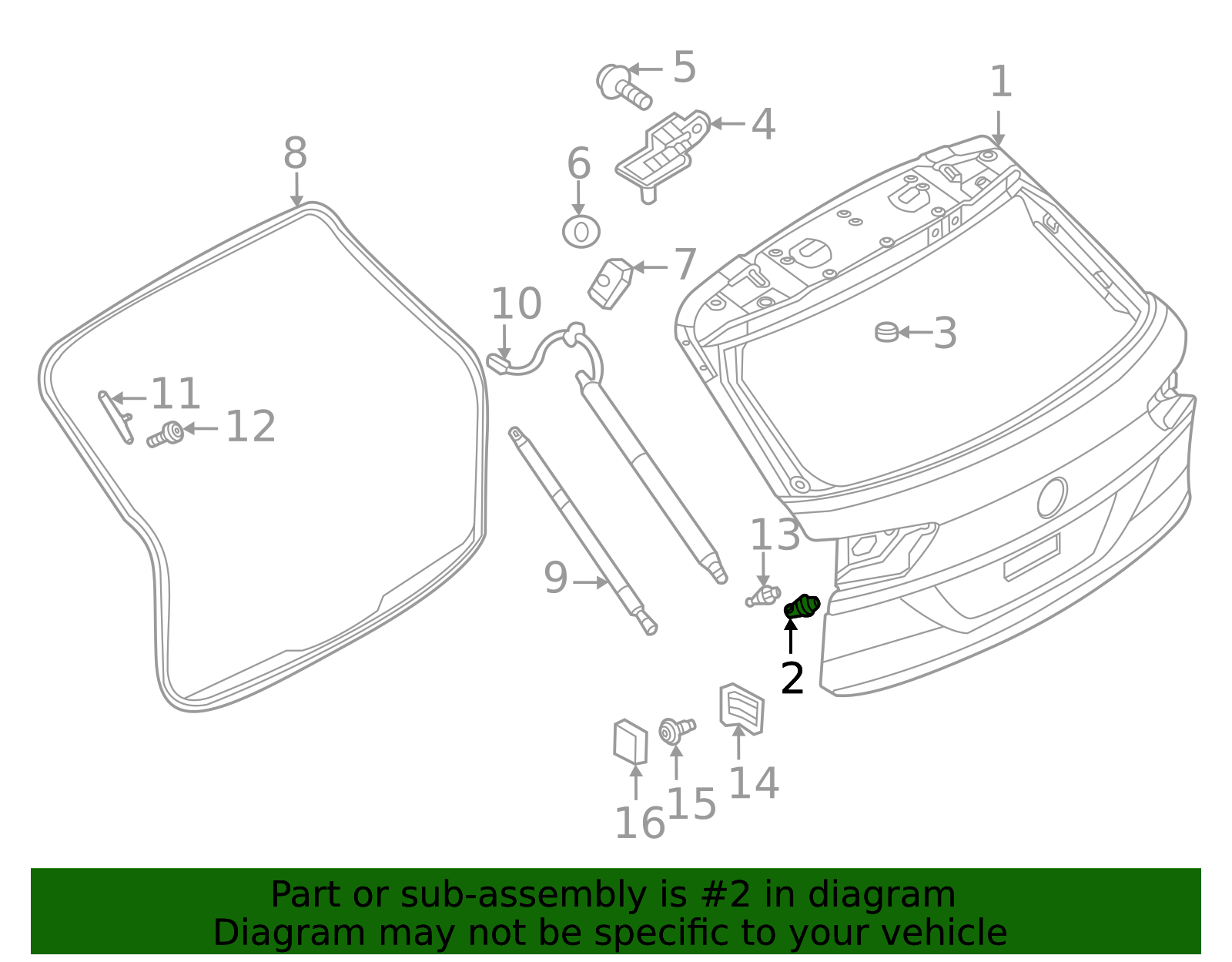 Lift Gate Bumper - Volkswagen (8X0-827-499)