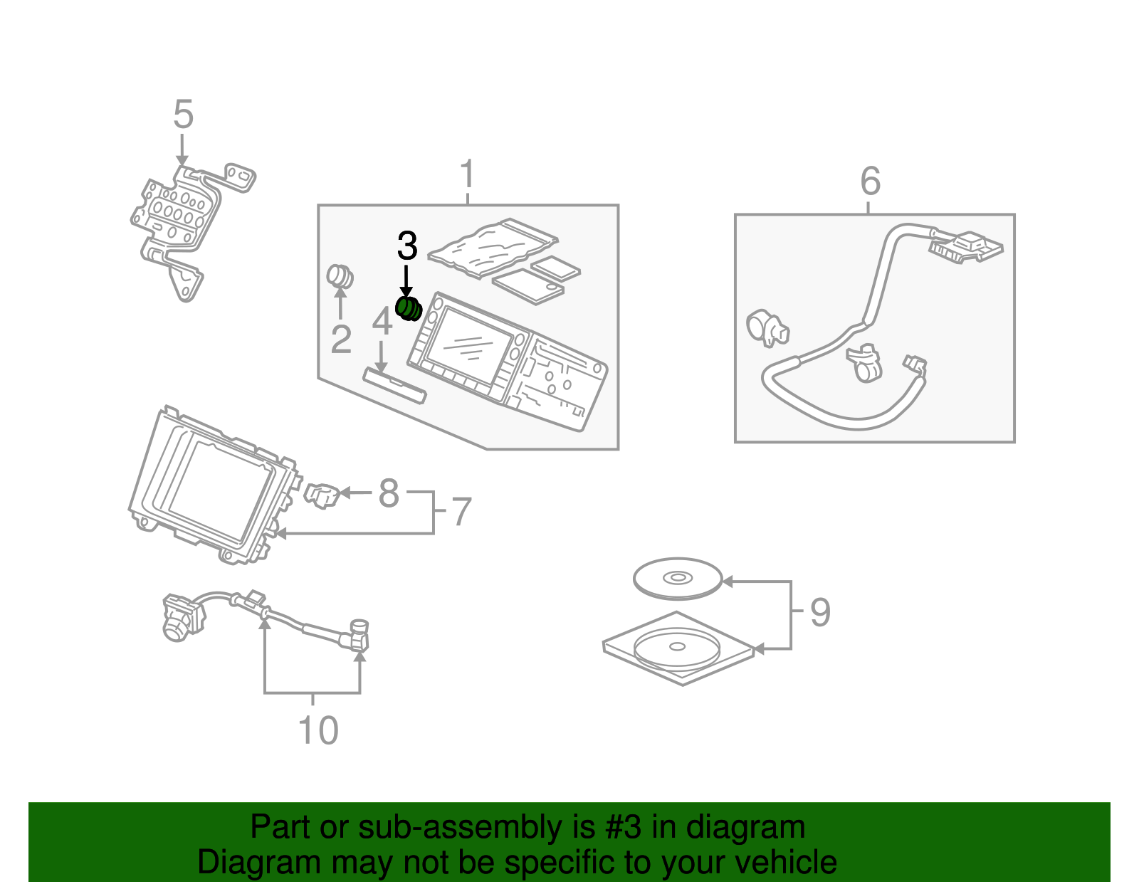 08F01-TVA-110 - Display Unit Knob | Honda Parts Cheap