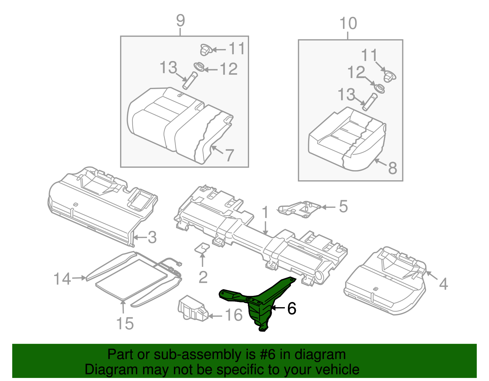 Retainer Plate - Volkswagen (7L0-885-342-H)