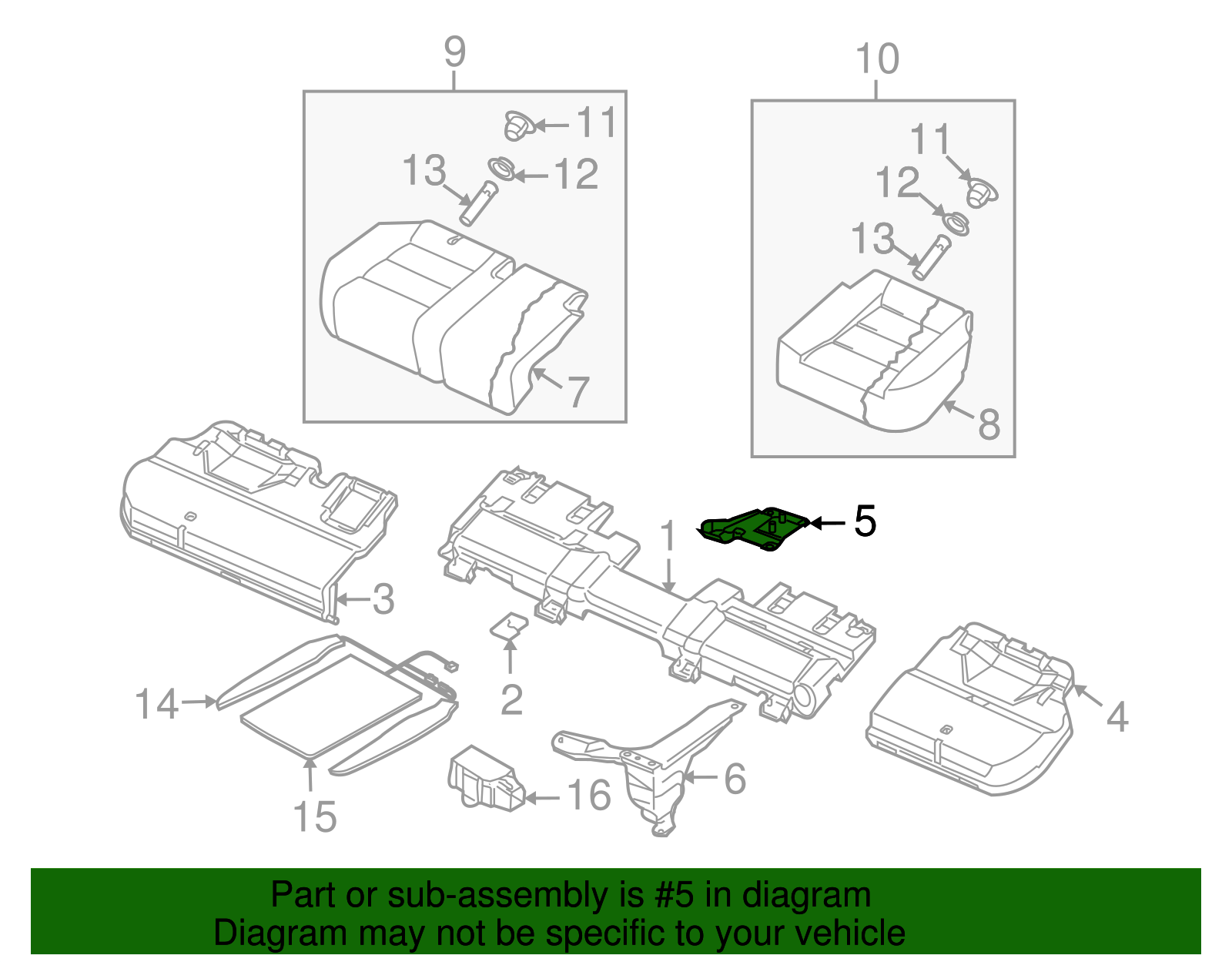 Center Mount - Volkswagen (7L0-886-221-H)