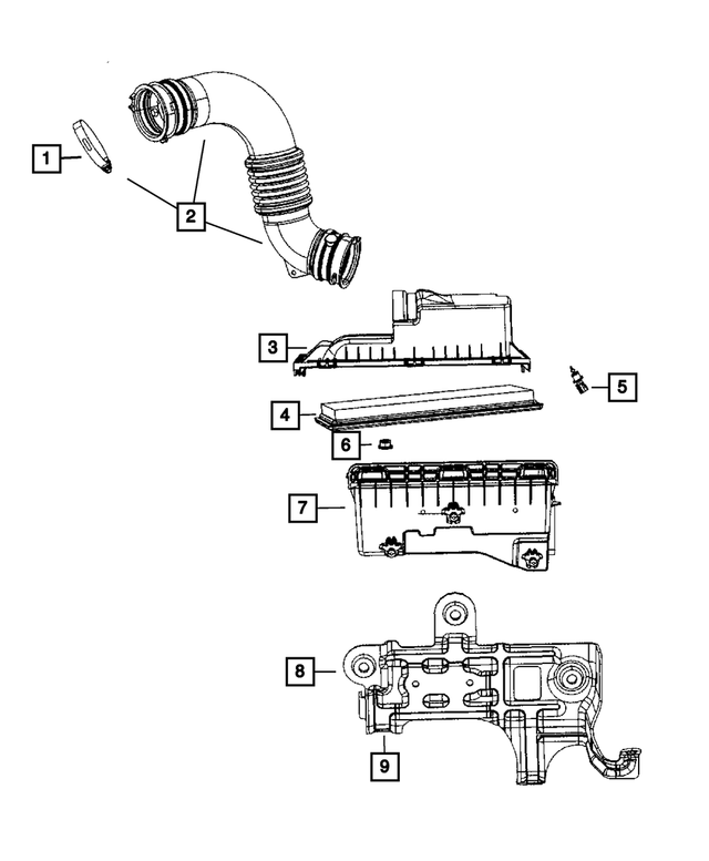 thumbnail image 2 of Engine Air Filter Replacement For Jeep Compass, Patriot (2011-2016) & Dodge Caliber (2011-2012) 2 of 13