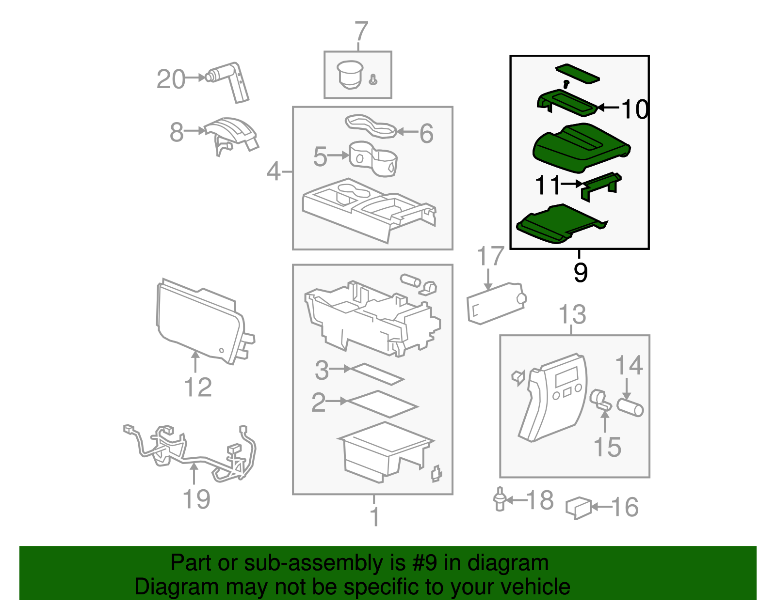 Armrest - GM (25911938)