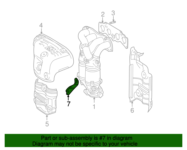 20012007 Toyota Exhaust Manifold Bracket 1713928010 OEM Parts Online