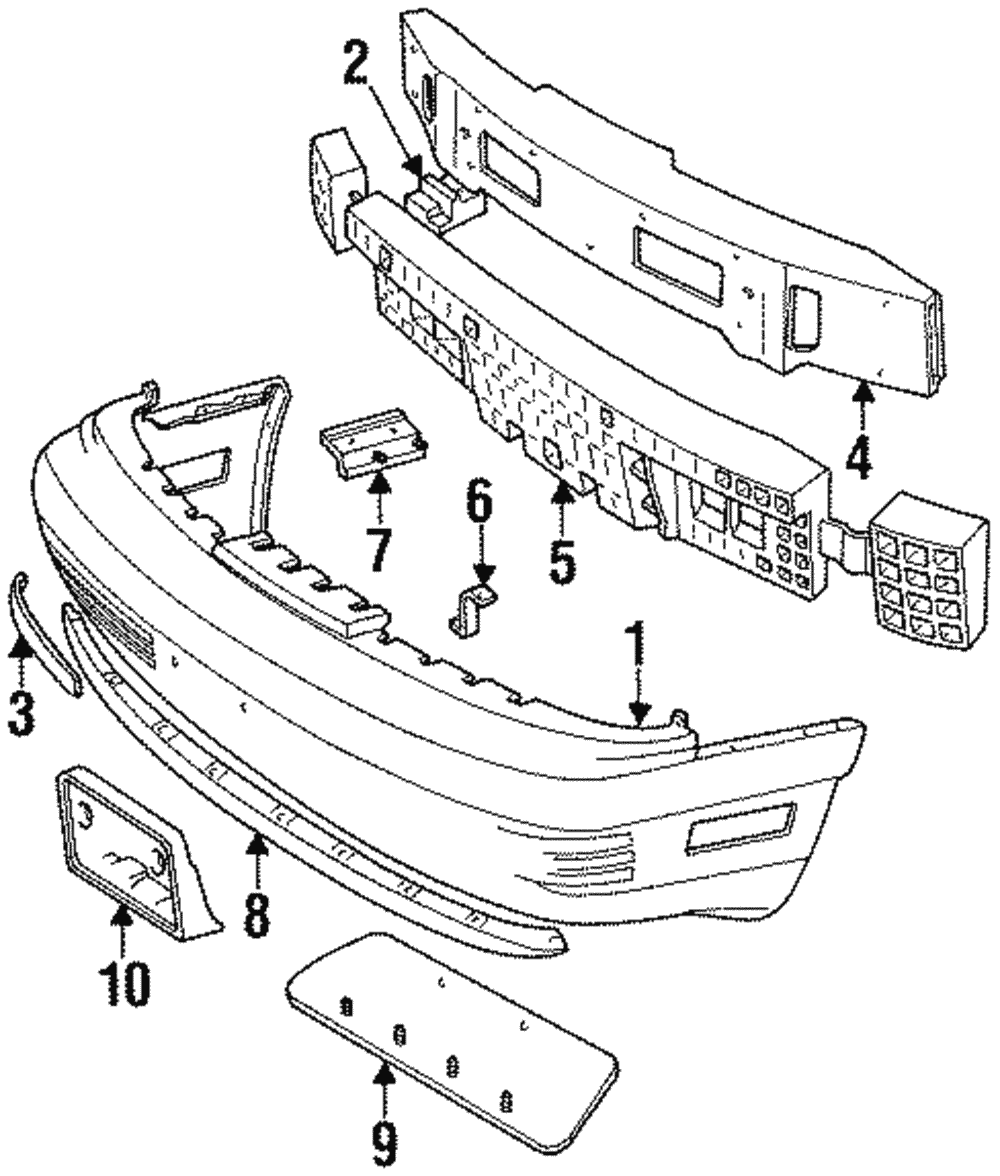 Bumper Cover Support - Ford (E9SZ-17C947-A)