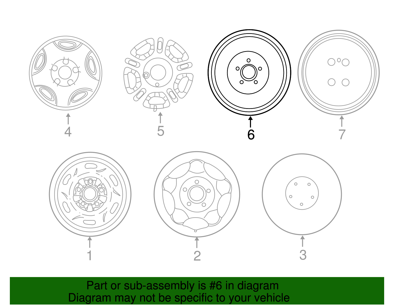 Spare Wheel - Ford (YL2Z-1015-AA)
