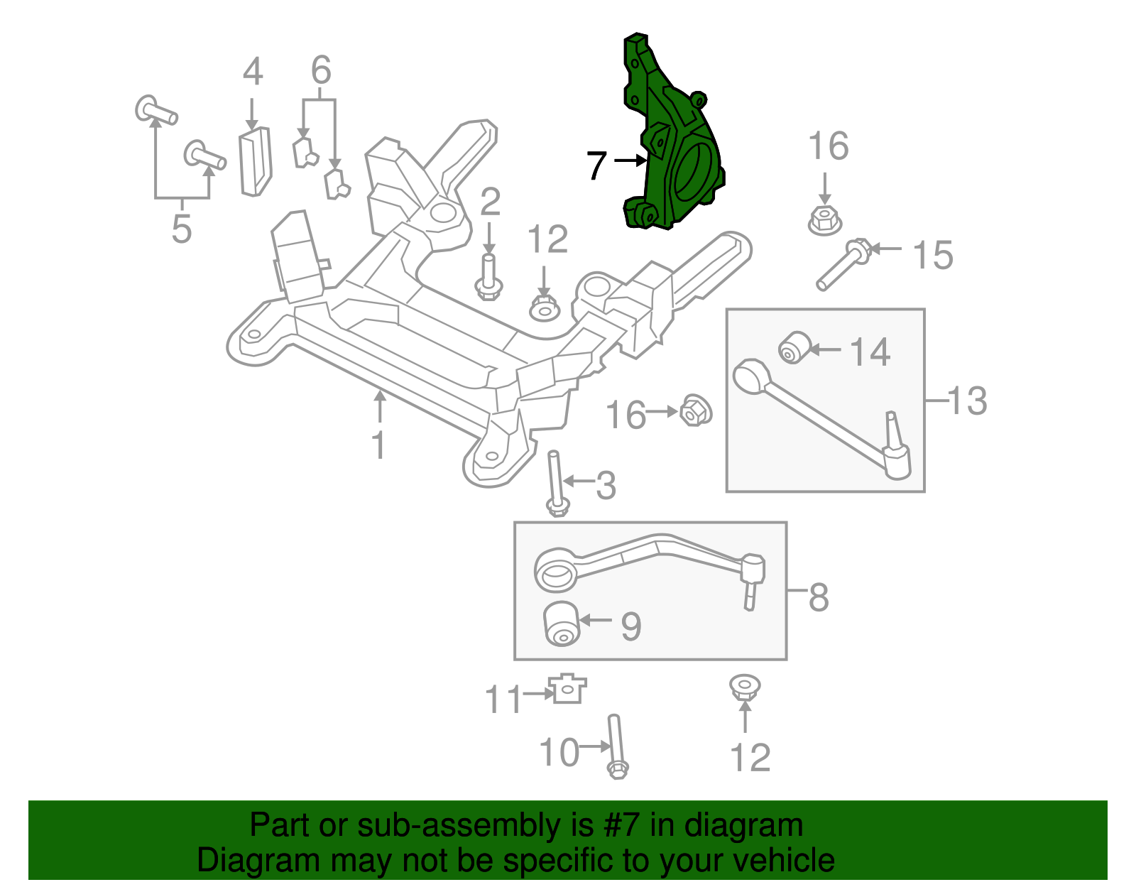 Passenger Side Steering Knuckle - GM (92509835)