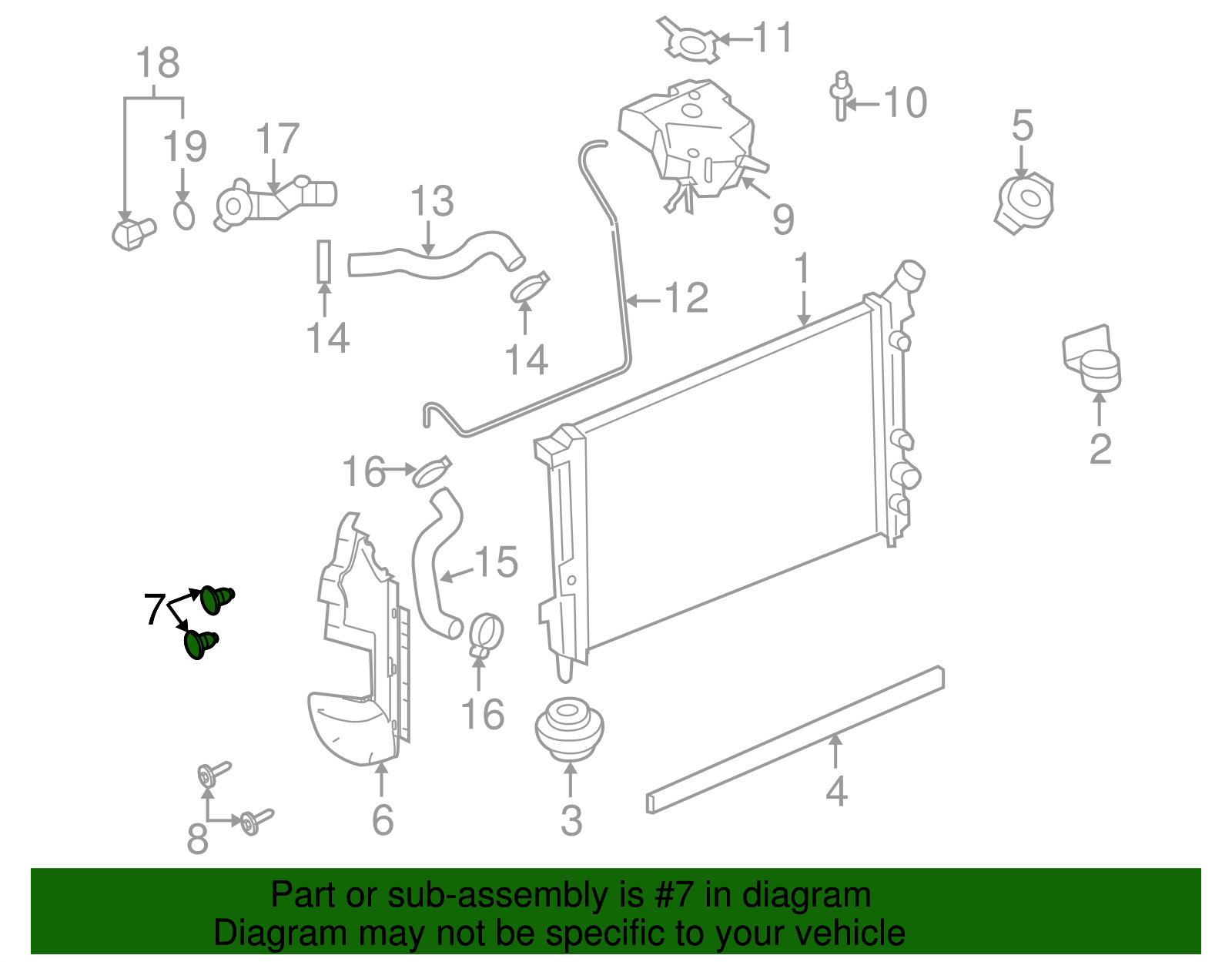 Multi-Purpose Push In Hole Plug - GM (10146315)