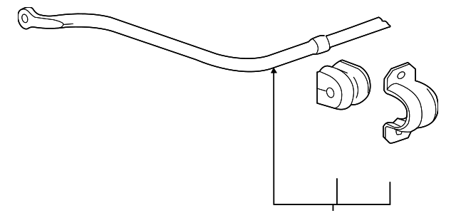 Rear Stabilizer Shaft - Cadillac (84143834)