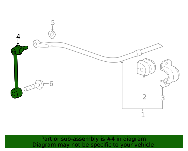 84978592 GM Rear Stabilizer Shaft Link GM Parts Store