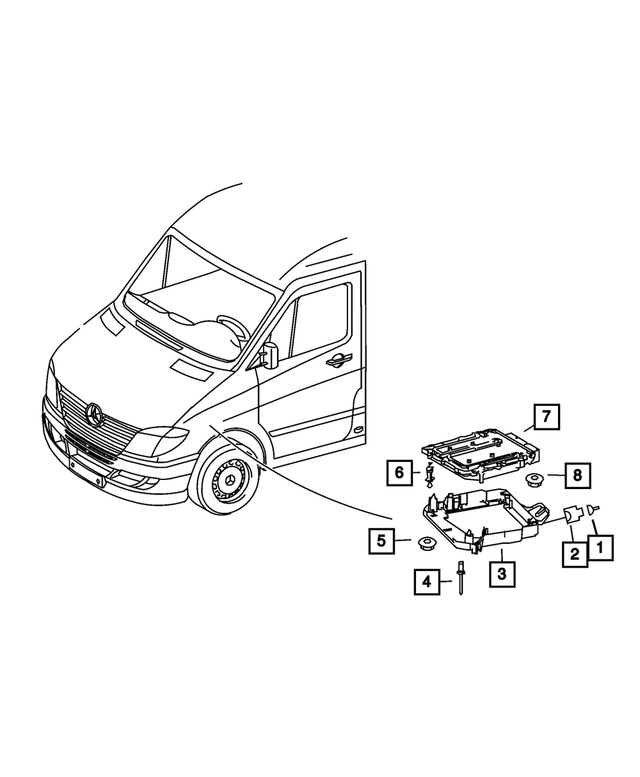 2007 Dodge Powertrain Control Module 68013393AA My Mopar Parts