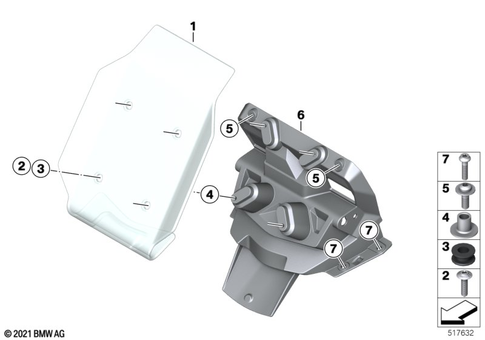 Motorcycle Trim Section, Windshield for 2024 BMW-Motorrad CE 04  