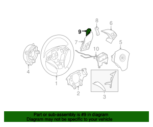 61-31-6-956-277 - Rocker-type shift lever, left 2004-2007 BMW ...