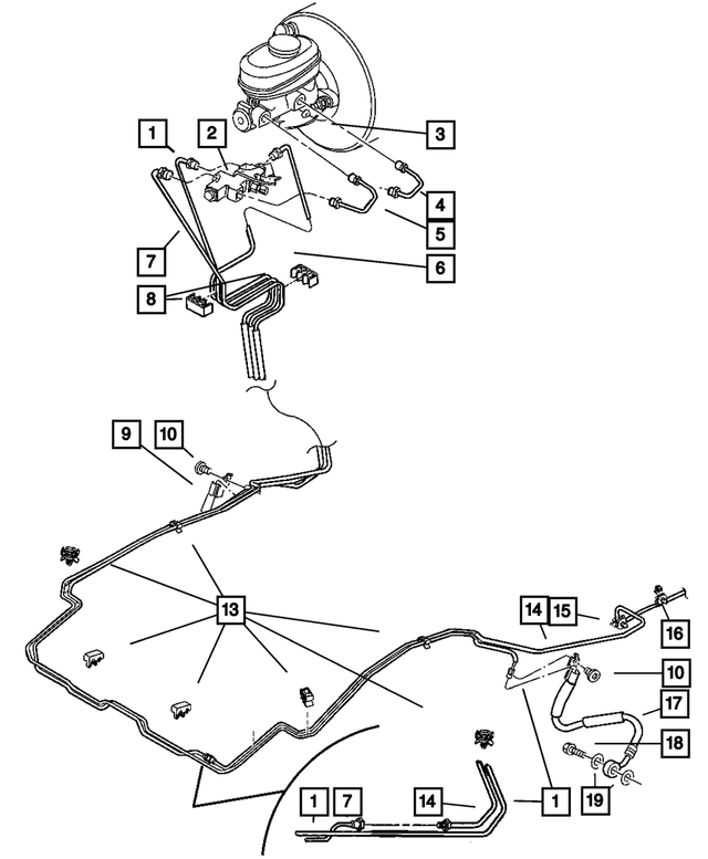 20012006 Jeep Wrangler Proportioning Valve 05083808aa My Mopar Parts