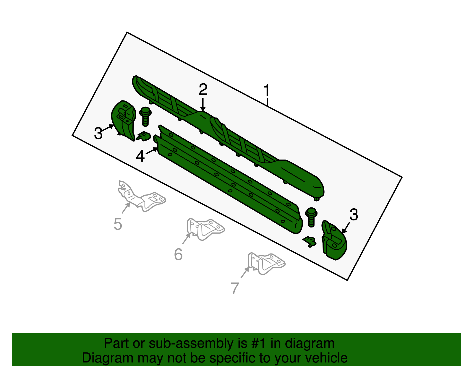 Running Board - Ford (YL8Z-16450-AAA)