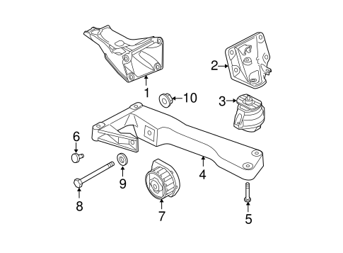 Engine & Trans Mounting for 2010 BMW 335i xDrive getBMWparts