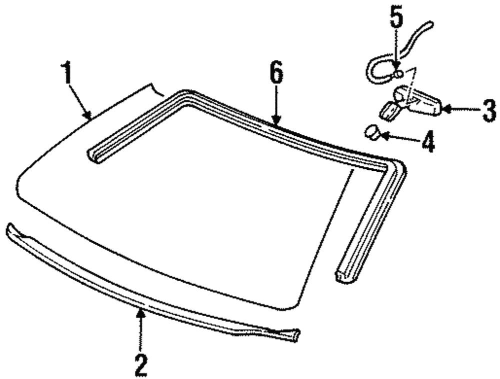 Mirror Assembly, I/S Rear View - GM (88987067)