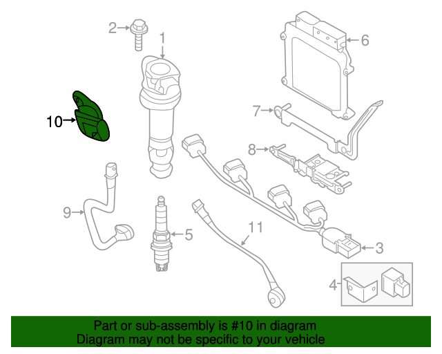 20102011 Kia Soul Camshaft Position Sensor 393502B000