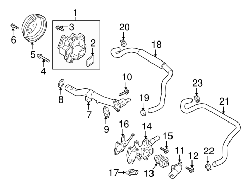 Water Pump for 2017 Mazda CX-5 RealMazdaParts