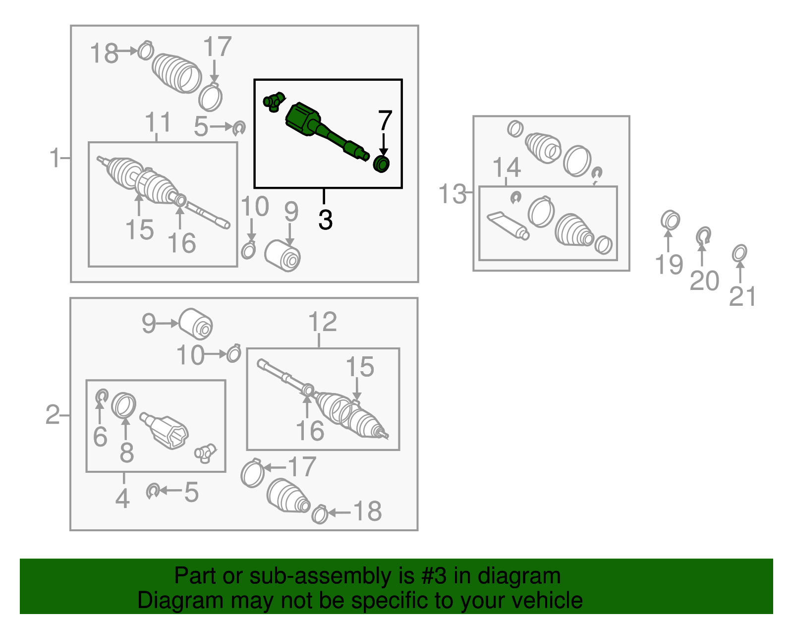 Cv Joint Kit - Toyota (43030-08040)