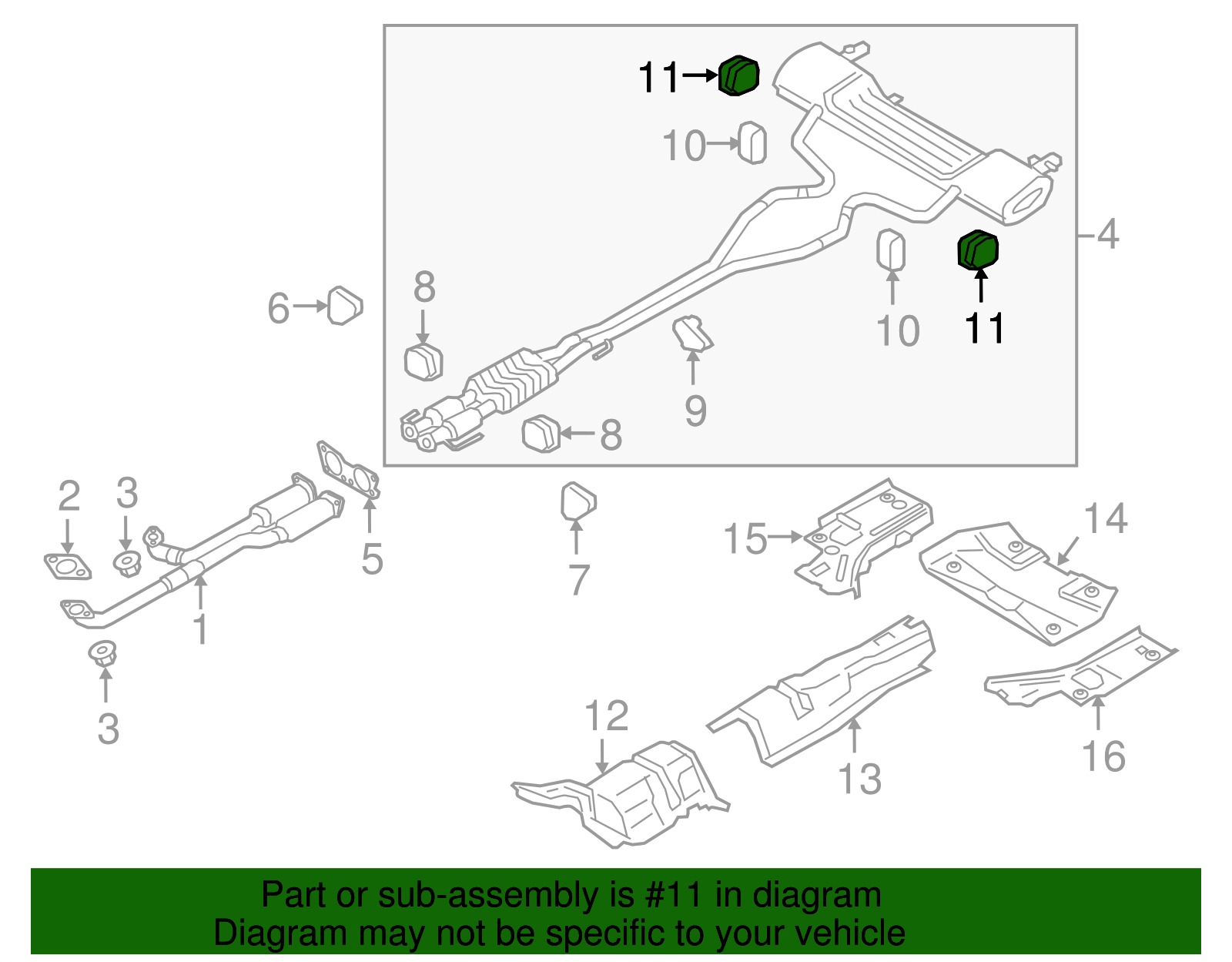Rear Hanger - Ford (GD9Z-5F262-A)
