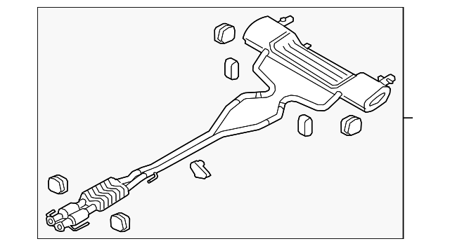 Muffler & Pipe - Ford (GD9Z-5F250-A)