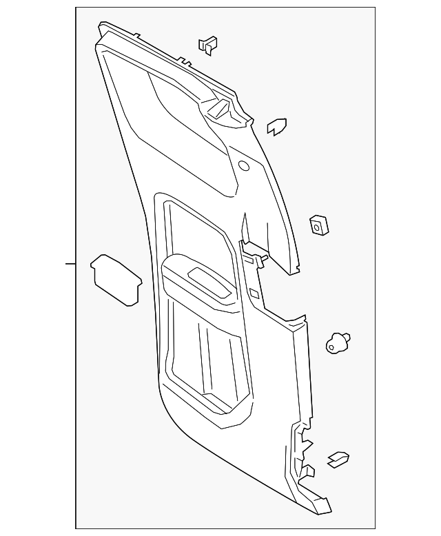20192020 Ford Ranger Door Trim Panel KB3Z2627406CA OEM Parts Online