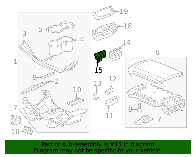20202023 GMC Acadia Black Hazard Light Switch 84646674 GM