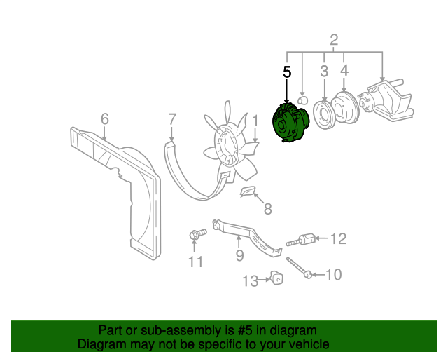 1621062030 Fan Clutch 20012004 Toyota nashuatoyota
