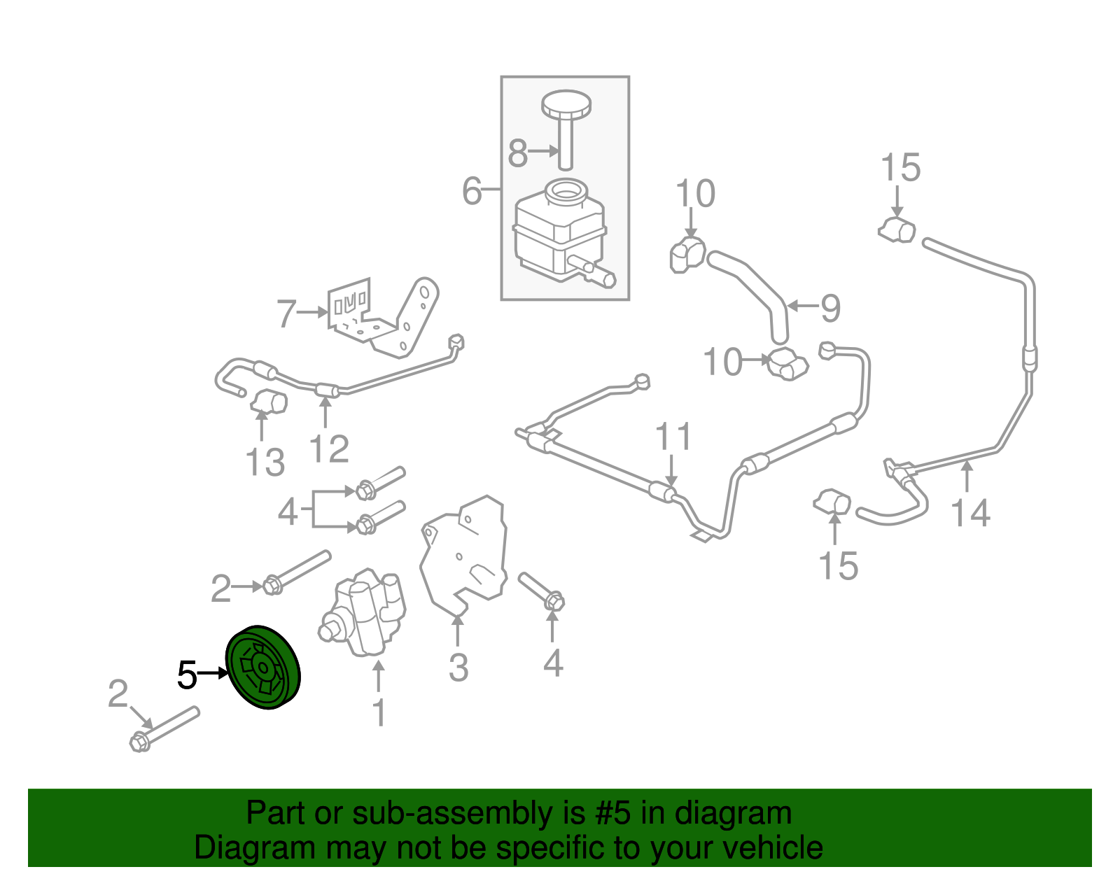 Power Steering Pump Pulley - GM (92218308)