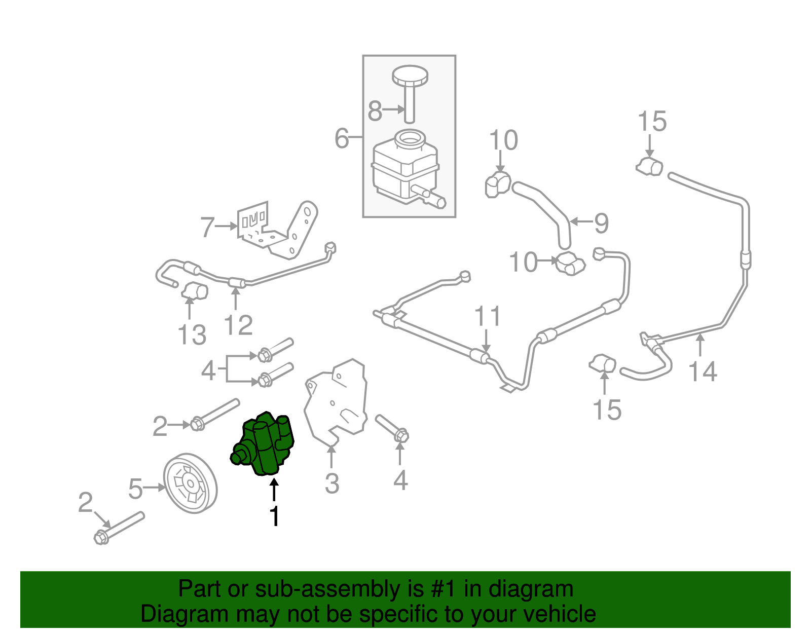 Power Steering Pump - GM (92267876)