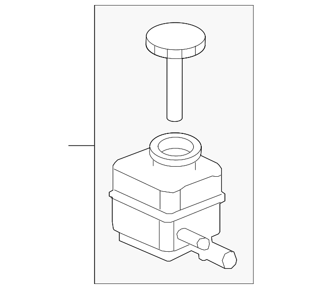 20042013 GM Power Steering Fluid Reservoir 92202130
