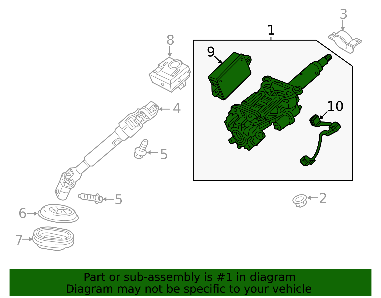 Column Assembly-Strg - GM (84066366)