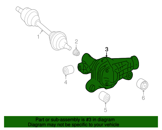 2012-2019 Mercedes-Benz Front Axle Differential 166-330-04-00 ...