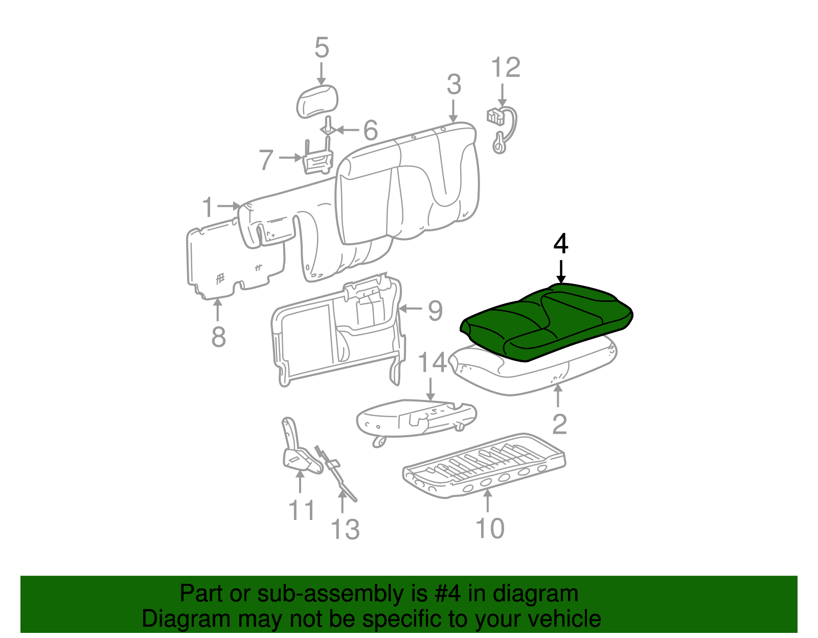 Seat Cover - GM (88937997)