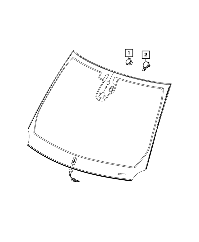 20222025 Jeep Compass Rain Sensor 68507366AB Mopar eStore