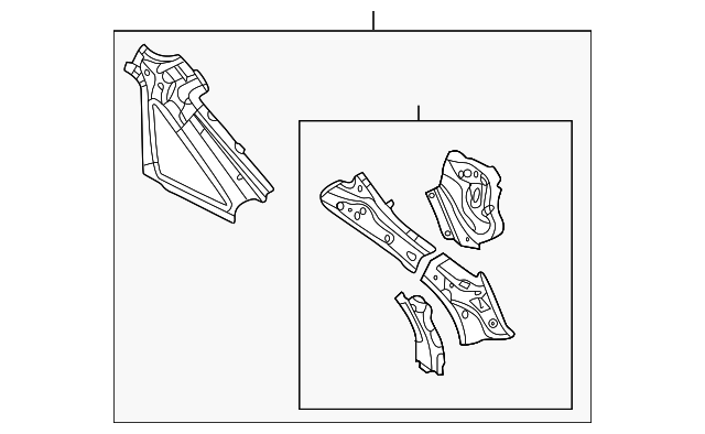 2019-2023 Audi Inner Panel 4K5-809-052 | Audi USA Parts