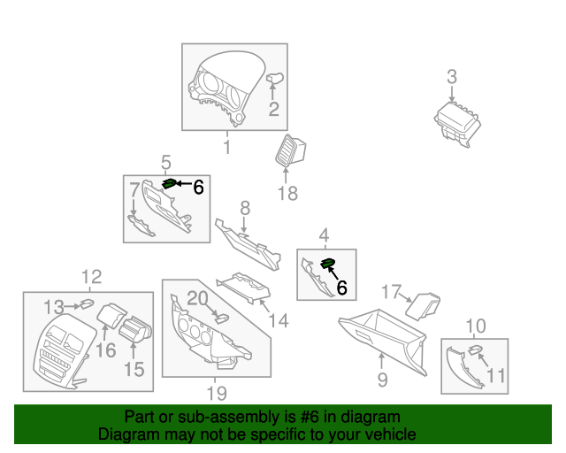 1997-2024 Mitsubishi Trim Panel Retainer Clip MR402859 | Mitsubishi ...