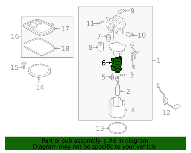 20182022 Hyundai Fuel Filter 31112J3101 World OEM Parts Hyundai