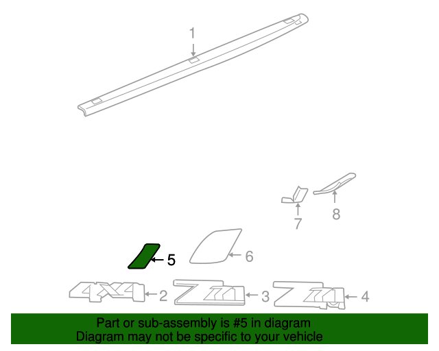20072014 GMC Rear Driver Side Wheelhouse Trim Finish Panel Protective Film 15952191 Dwayne