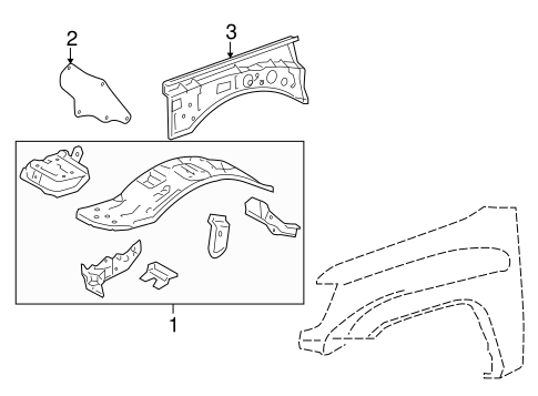 Inner Components for 2009 Toyota Tacoma #0