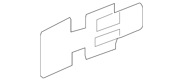 H3 Name Plate - GM (15094459)