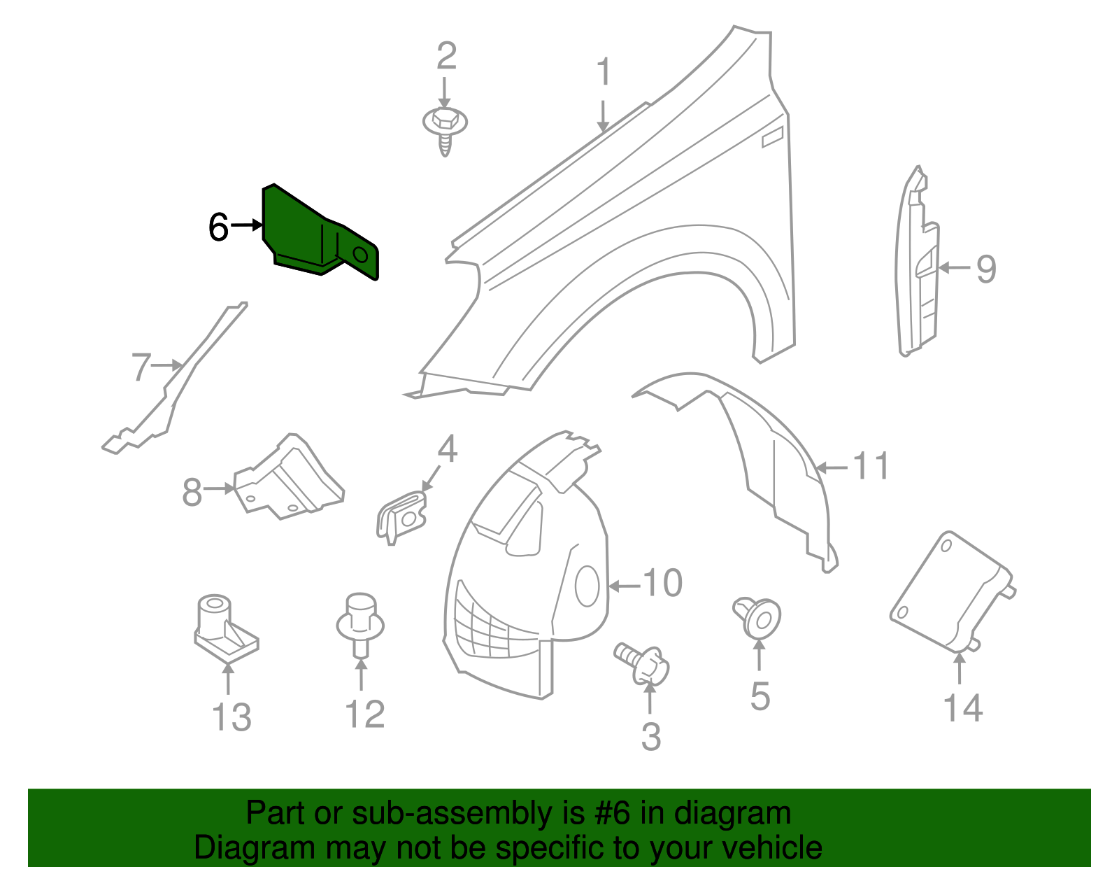 Bracket, F/Fdr Rear - GM (93186915)