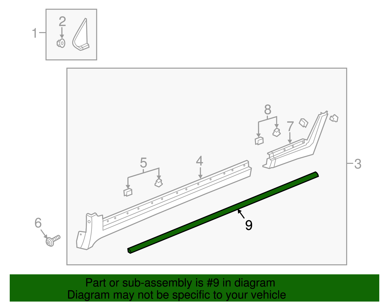 Front and Rear Driver Side Door Lower Weatherstrip - GM (95378589)