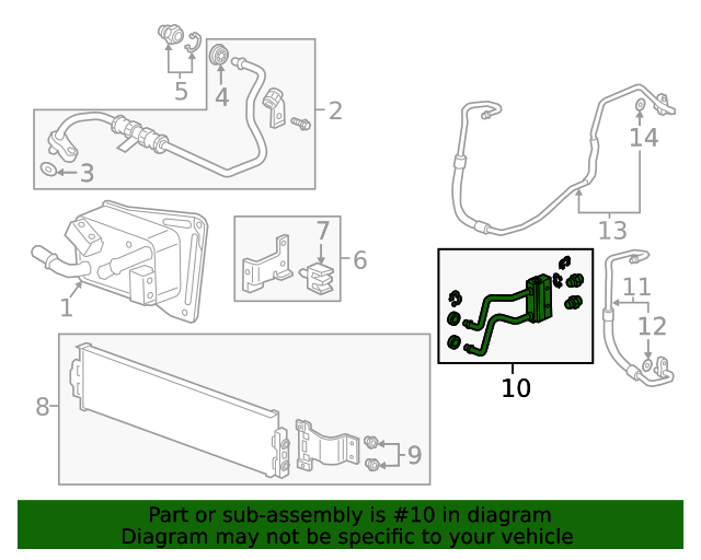 84212077 Transmission Fluid Cooler Thermal Bypass Valve 20192023