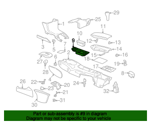 1997-1999 Porsche Boxster Ashtray 986-552-901-00-B12 OEM Parts Online